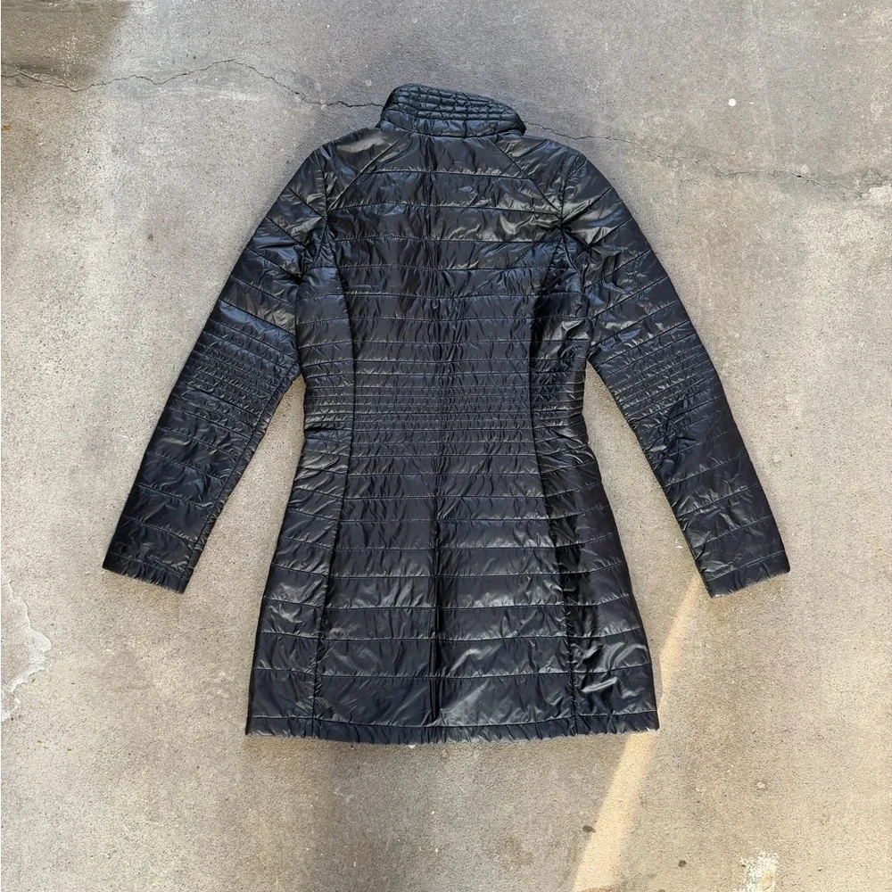 Patagonia Kai Lee Parka Quilted Insulated Jacket in Black Size XS Hiking Coat - Picture 3 of 5
